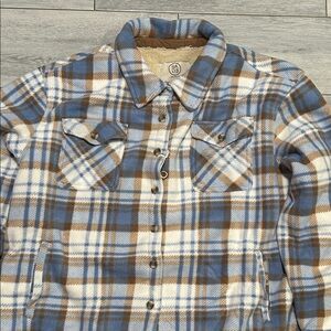 Cascade Collective Blue and Brown Plaid Shirt